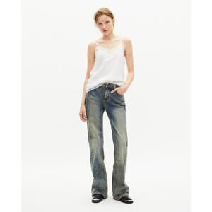 The Kooples Women's Lace-Embroidered Silk Camisole Top Size 0